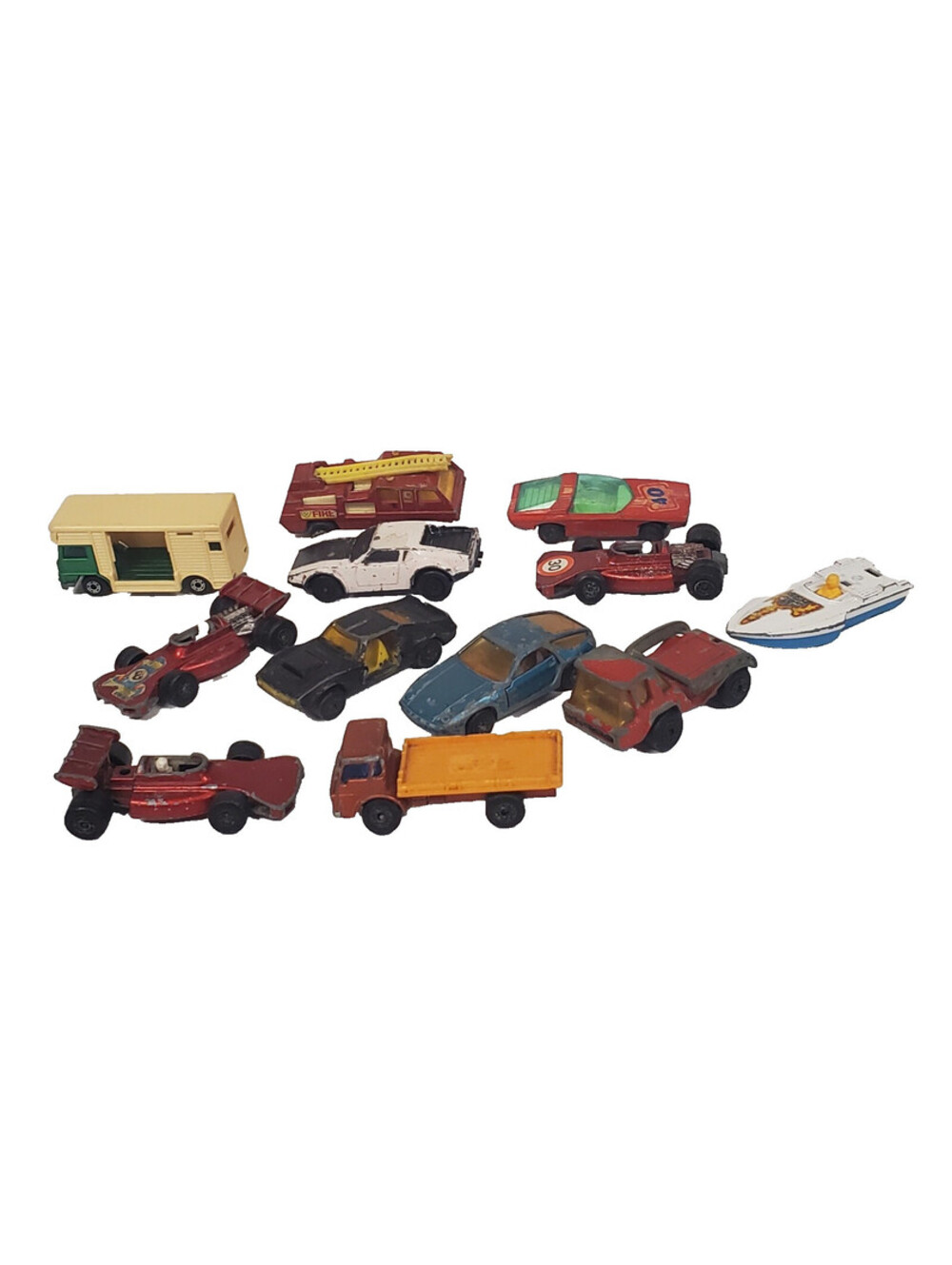 Lot of 12 Vintage 1970s Matchbox Lesney Superfast Die Cast Cars